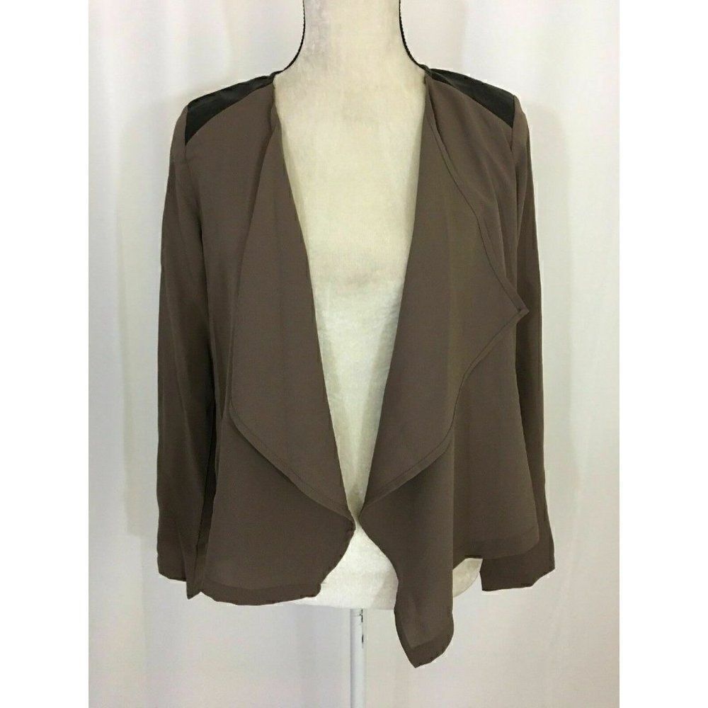 Lumiere Taupe Long Sleeve Cardigan blazer